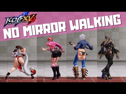 KOF XV: all characters in no-mirror walking!