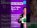 Free Excel Masterclass! 🤩 https://www.myexcelonline.com/free-excel-pivot-tables-webinar/