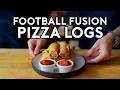 Deep Fried Ham & Cheese Pizza Logs | Football Fusion