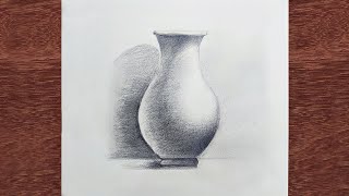 how to draw a realistic vase for beginners