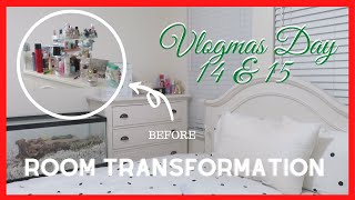 Room Transformation | Vlogmas Day 14 & 15