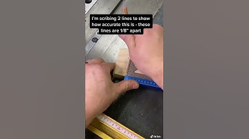 Increasing accuracy with tablesaw mark #woodworking