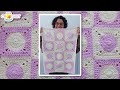 Polka Dot Baby Blanket using Pound of Love by Lion Brand - Part 2 of 2 Crochet Border &amp; Joining