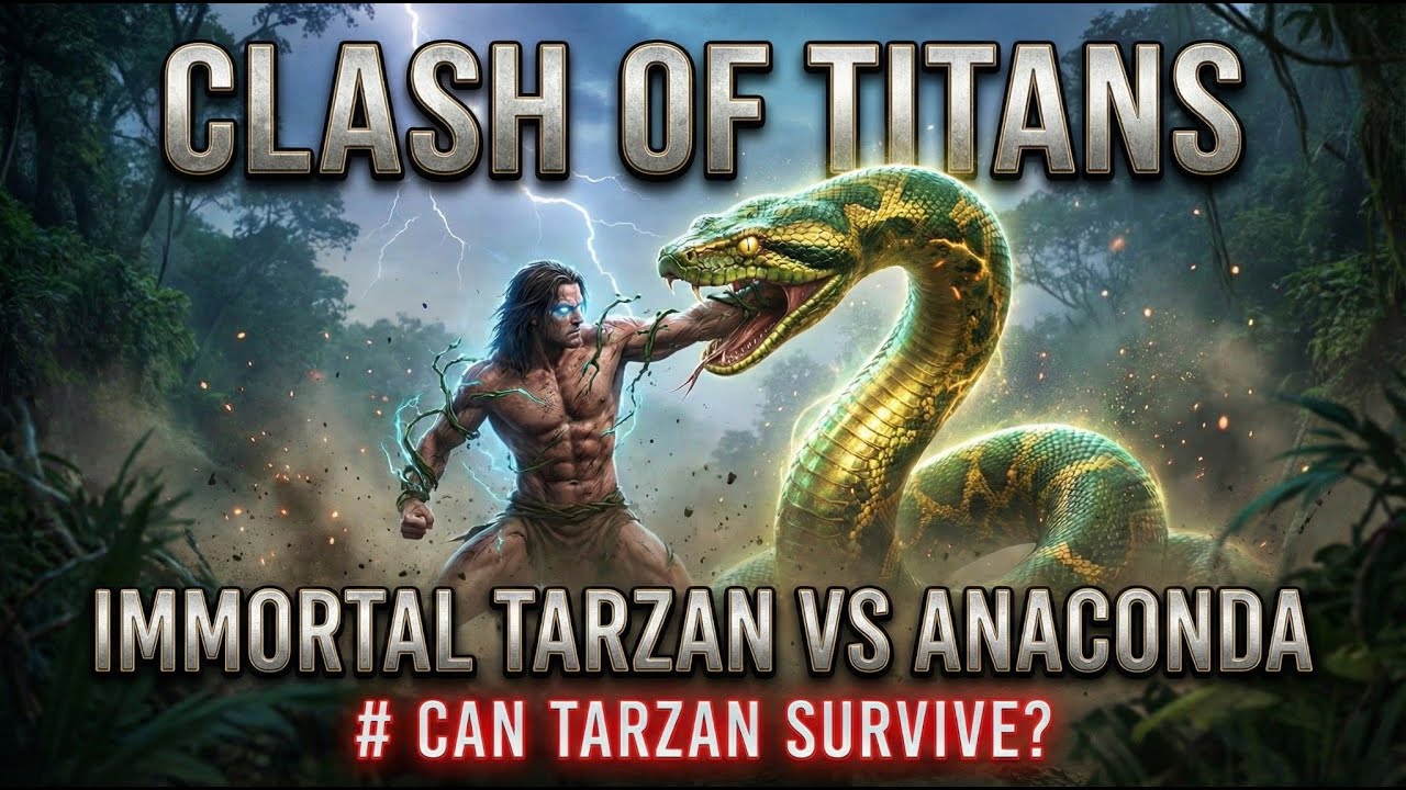 Clash of Titans: Immortal Tarzan vs Anaconda # Can Tarzan Survive? 