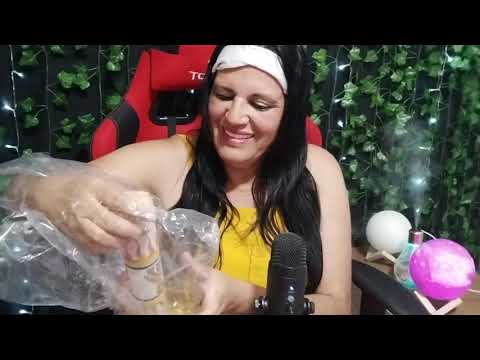 Asmr- abrindo presentes sons de Papel, plástico, água, chuva 🌧️🤤🥱😴