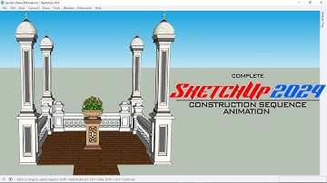 SketchUp 2024 | Complete Construction Sequence Section Plane | SketchUp Tutorial #3dmodeling