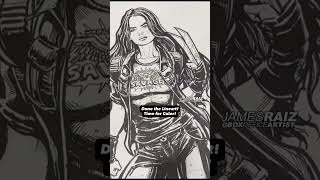 Drawing X-23 Dafne Keen And Then Showing It To Her At Canada