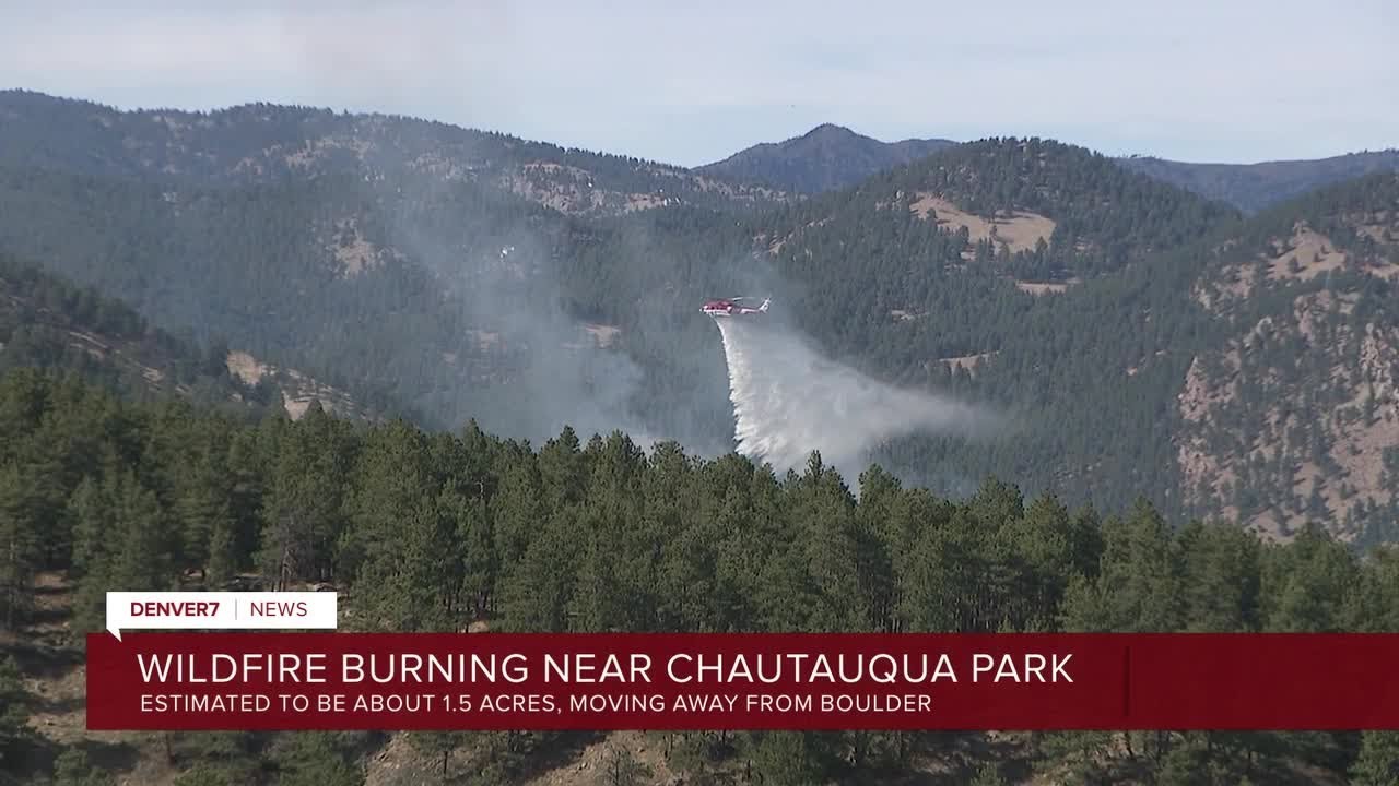 Boulder Fire Rescue respond to wildfire southwest of Chautauqua Park