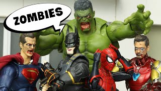 ZOMBIE AVENGERS Attack Spider Man and Justice League Final Episode | Figure Stopmotion