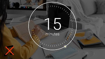 15 Minute Pomodoro Timer / 3 Minute Break (Pomodoro Technique) without music - 10 times
