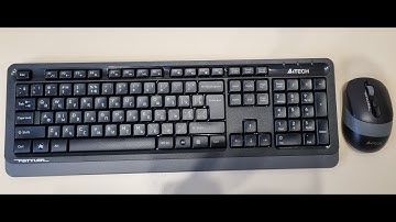Комплект беспроводной A4Tech FG1010 Grey