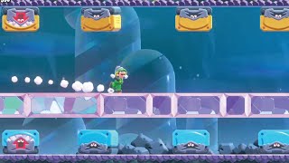 Jewel Block Cave: All Purple Coins, Wonder Seeds 100% Walkthrough!! *Super Mario Bros Wonder* screenshot 3