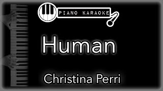 Human - Christina Perri - Piano Karaoke Instrumental Resimi