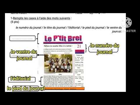 2éme année collège évaluation N2 la production écrite semestre 1 التانية إعدادي الفرض التاني الدورة