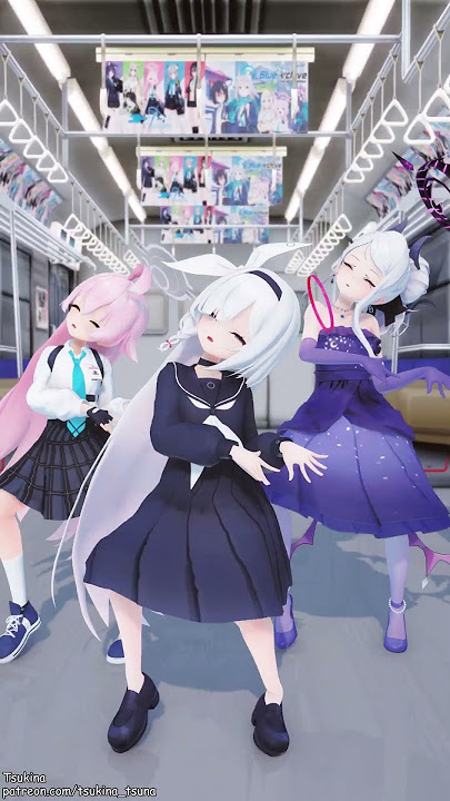 [Blue Archive] 자기 | Hina, Plana, Hoshino-chan [MMD]
