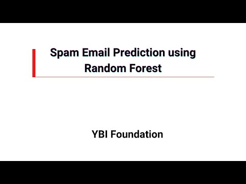 Spam Email Prediction | Random Forest | Real World Example | Python | Project | Tutorial | Hands-On