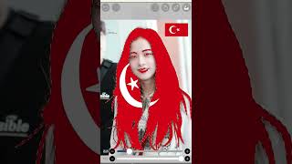 Jisoo With Turkey Flag