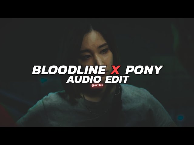 bloodline x pony | ariana grande (spedup/tiktok remix) [edit audio] class=