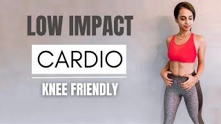 30 min Low Impact Cardio | FULL BODY BURN || Knee Friendly (No Jumping)