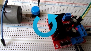 Arduino and Visuino control DC motor-L298N Driver