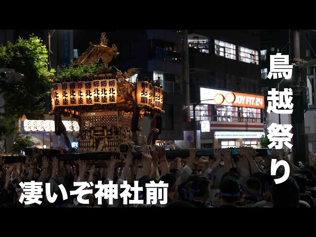 鳥越神社祭り 6月8日 大迫力 鳥居前 鳥一神輿 柳ニ神輿 柳北神輿