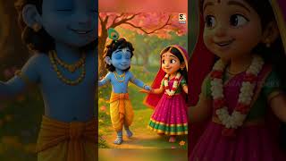 Achyutam Keshavam Janki Vallam Ram Narayanam Janki Vallam #shorts #krishna #radhakrishna #ai