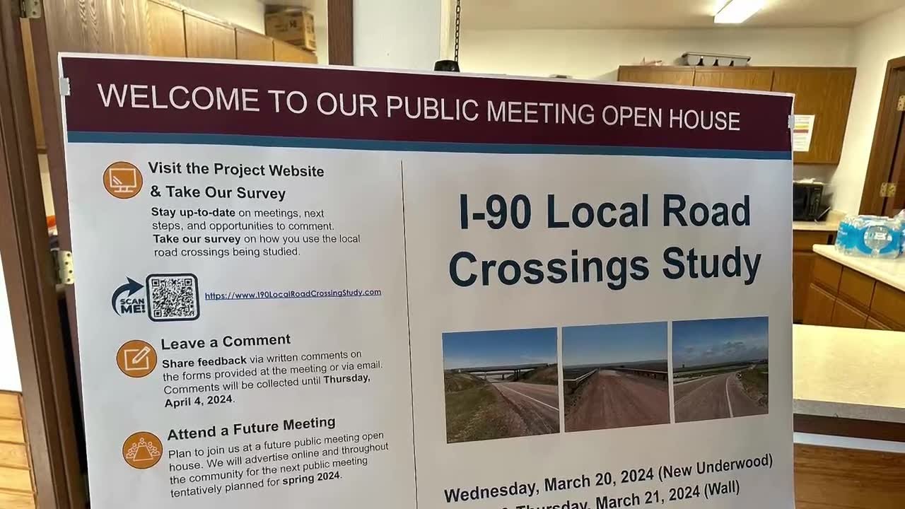 I90 Local Road Crossing Study open house on March 20, 2024 in New