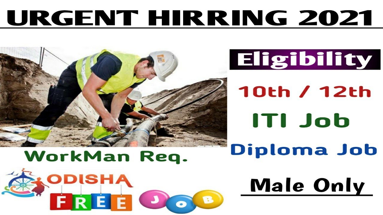 Orissa Job | Fresher Vacancy |  ITI Job | Diploma Job | 10th Pass job | 12th Pass | Job In Orissa