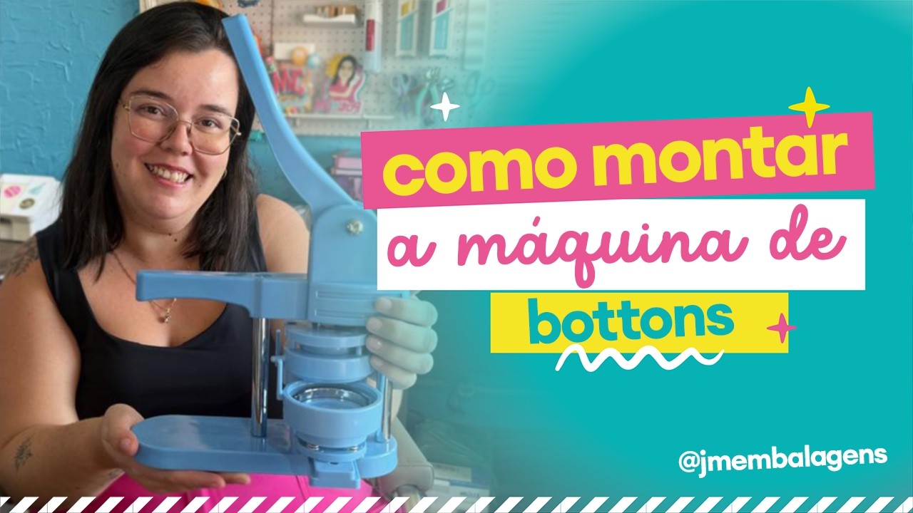 Como montar a máquina de bottons - JM Embalagens - YouTube