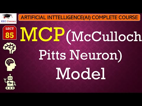 L85: MCP(McCulloch Pitts Neuron Model) | Artificial Intelligence Lectures(Course) in Hindi