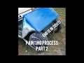 EZGO marathon 2 stroke golf cart painting process.