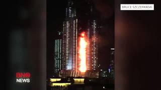 Fire erupts at Dubai skyscraper housing Address Downtown hotel