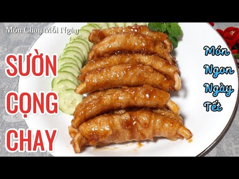 Cách LÀM SƯỜN CỌNG CHAY Béo, Dai Ngon Đón Tết 2024 | Món Chay Mỗi Ngày #849| Vegetarian ribs mới nhất 2023