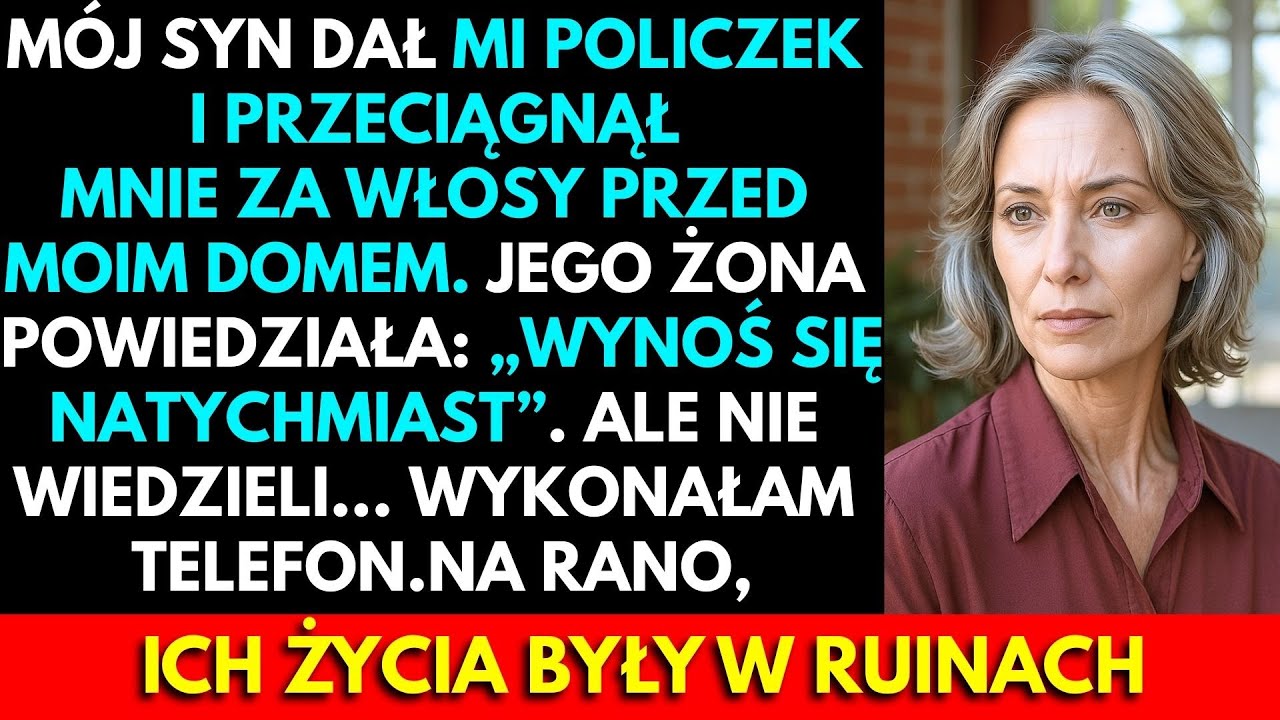 Mój Syn Spoliczkował Mnie I Pociągnął Za Włosy — Jeden Telefon Później, Ich Życie…