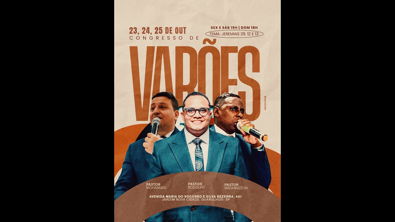 Congresso Dos Varôes - Pr - Mohamadi - YouTube