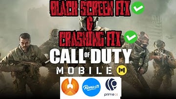 Call of duty mobile black screen fix,crashing fix in phoenix Os Remix os ,prime os and android
