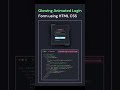 Create This Glowing Login form using HTML and CSS #coding #vijaythalapathy #samsung #cssframework
