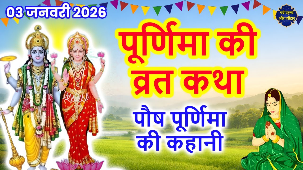 पूर्णिमा व्रत कथा | Purnima | संतान रक्षा और सौभाग्य देने वाला पौष पूर्णिमा व्रत 