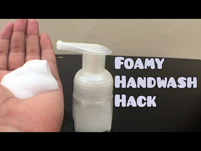 Homemade foaming handwash and save money What the Hack 4 YouTube
