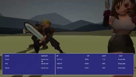 Unity "Final Fantasy VII Battle System"