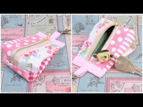 小さなポーチ作り方 キーケース Diy How To Make A Pouch Zipper Pouch Tutorial Youtube