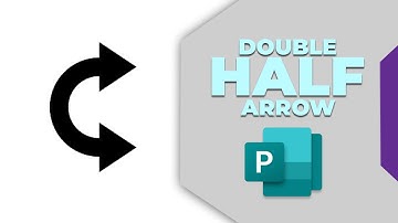 How to insert double half arrow in Microsoft Publisher