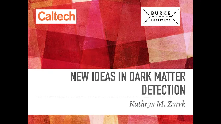 Kathryn Zurek - New ideas in dark matter detection...