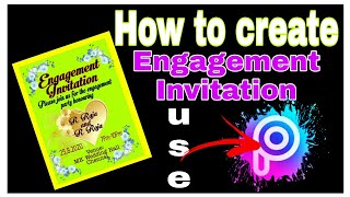 How to create engagement invitation card using picsart in mobile easy very very simple  editing... screenshot 3