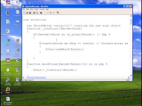 Tagcloud generator using php1/ 4