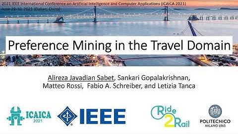 Preference Mining in the Travel Domain Video Version