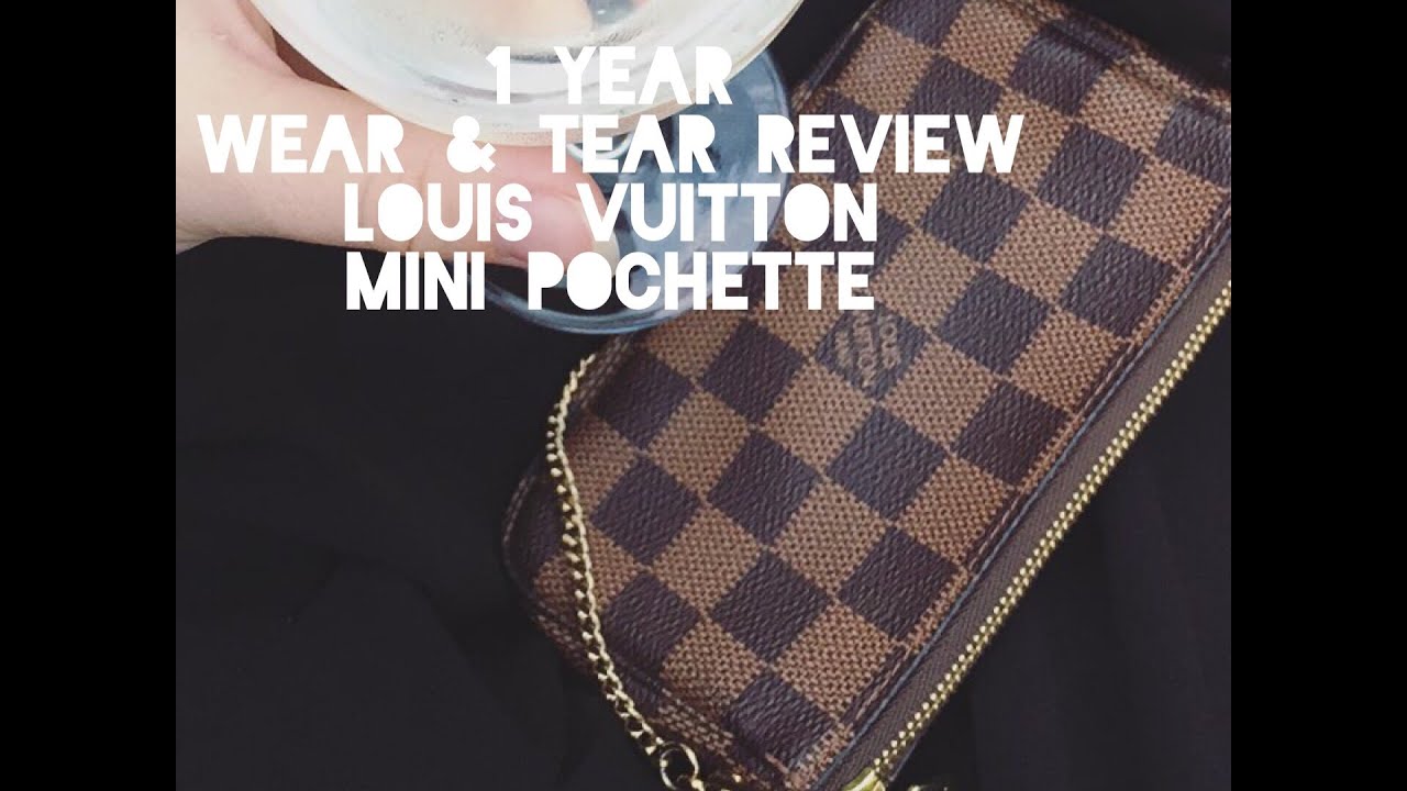 LOUIS VUITTON POCHETTE ACCESSOIRES NM REVIEW WITH MOD SHOTS AND