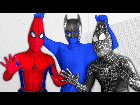 SUPERHERO vs BLUE-MAN | New Member Of The Color Team, Where is Venom? | Người Nhện Tìm Venom