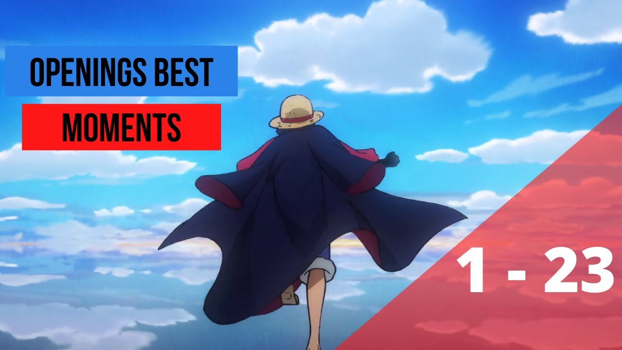 Best moments from each One Piece opening (123) [HD] YouTube
