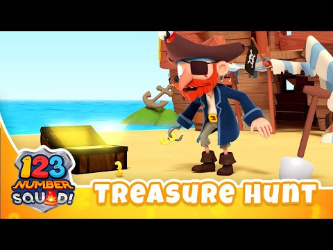 Finding RARE Treasure! 💰 | 123 Number Squad! | Learning Cartoon | #kids